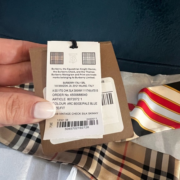 Burberry Silk Scarf - Picture 4 of 4